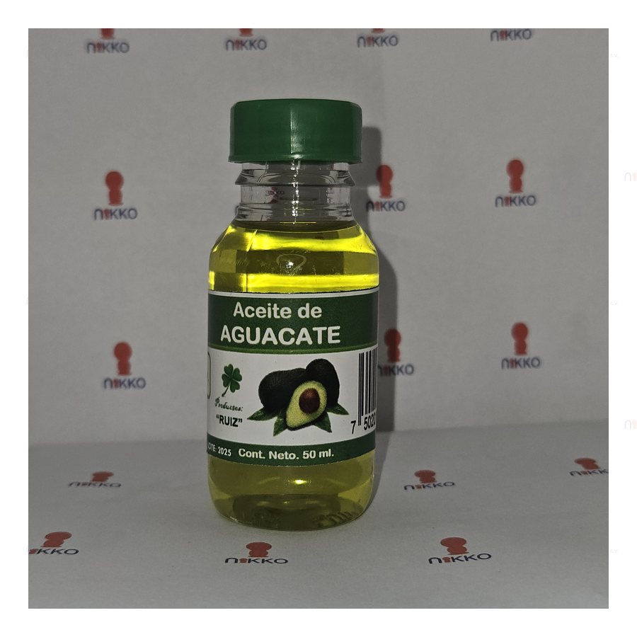 Aceite de aguacate 50 PET — referencia visual exact