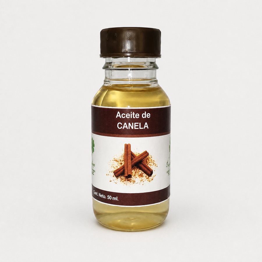 Aceite de Canela 50 ML PET — referencia visual exact