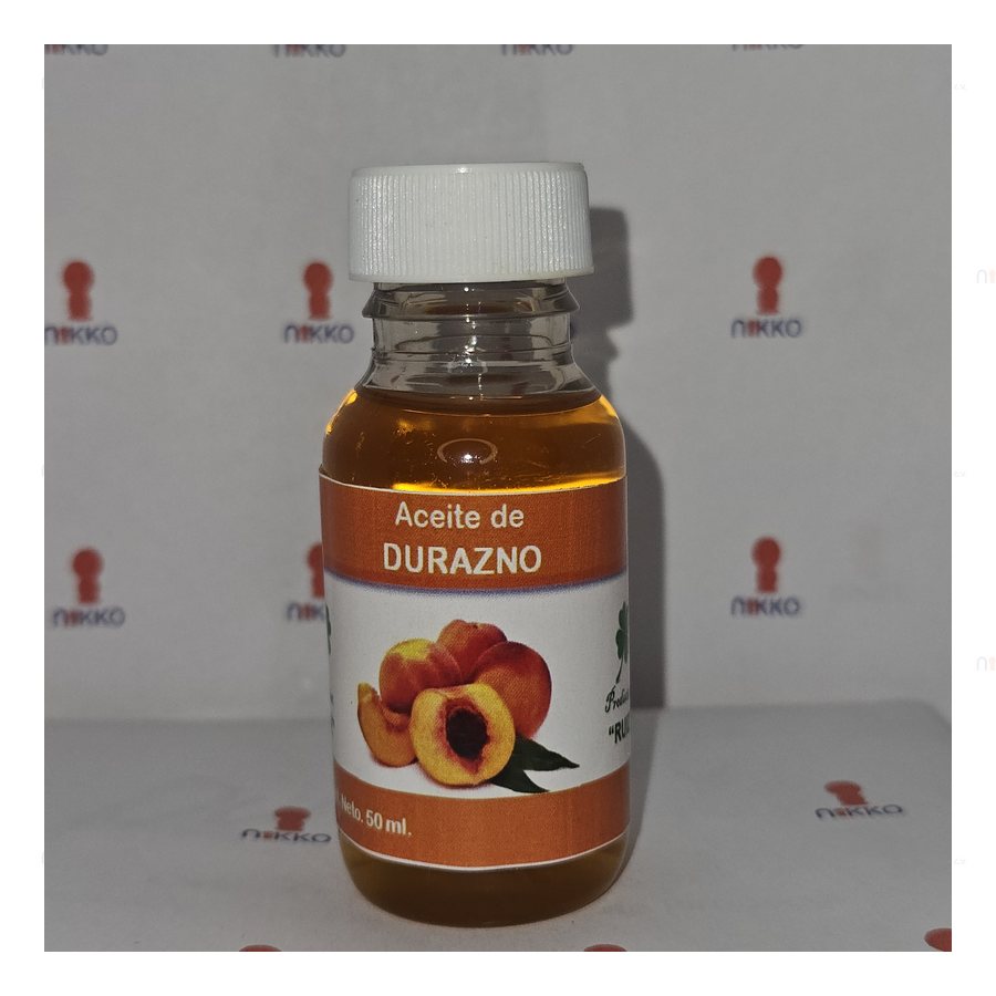 Aceite de durazno 50 ML PET — referencia visual exact