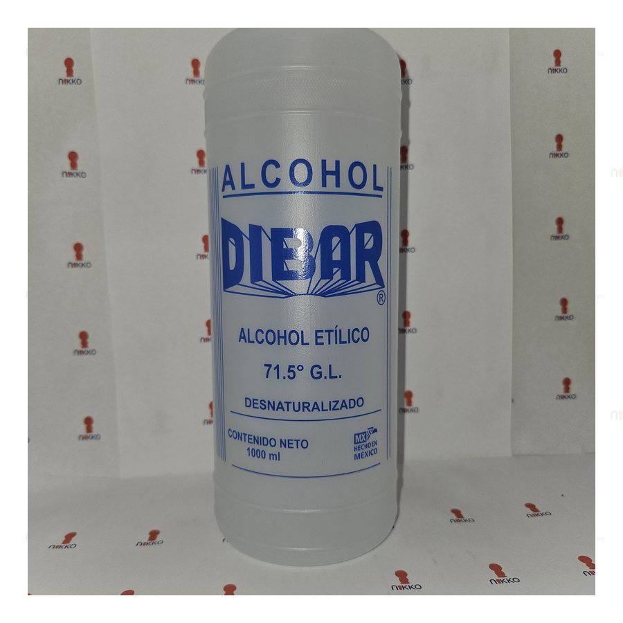 Alcohol desnaturalizado 1000 ml DIBAR — referencia visual exact