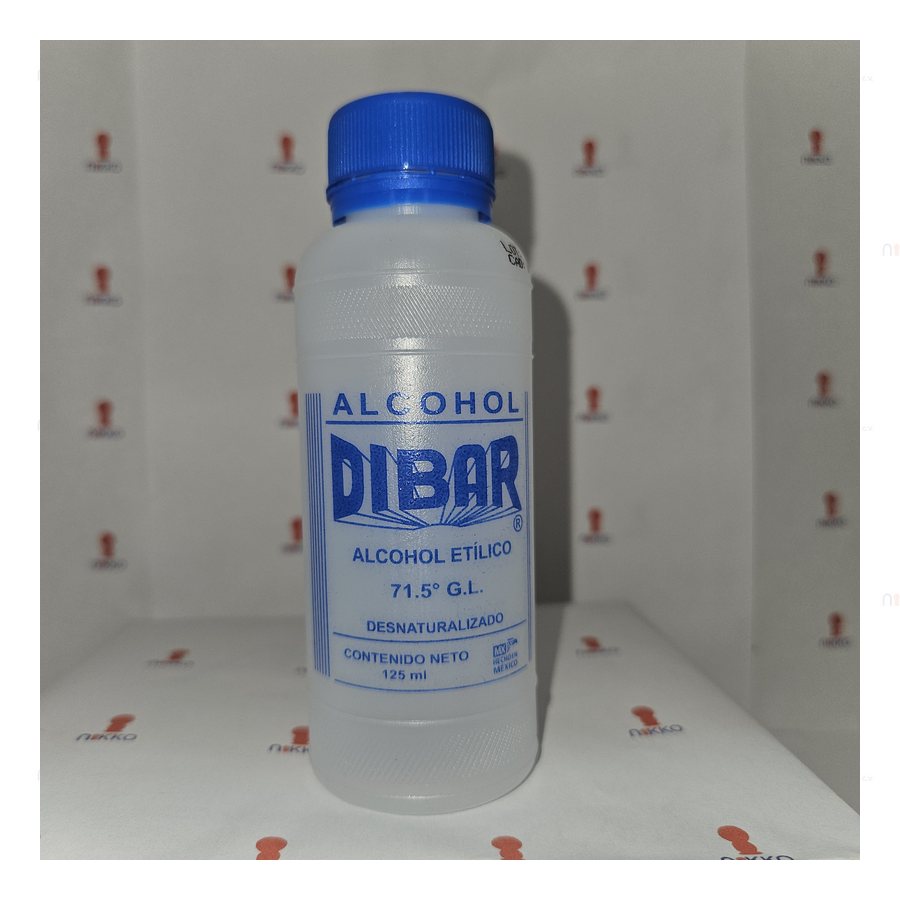 Alcohol desnaturalizado 110 ml DIBAR — referencia visual exact