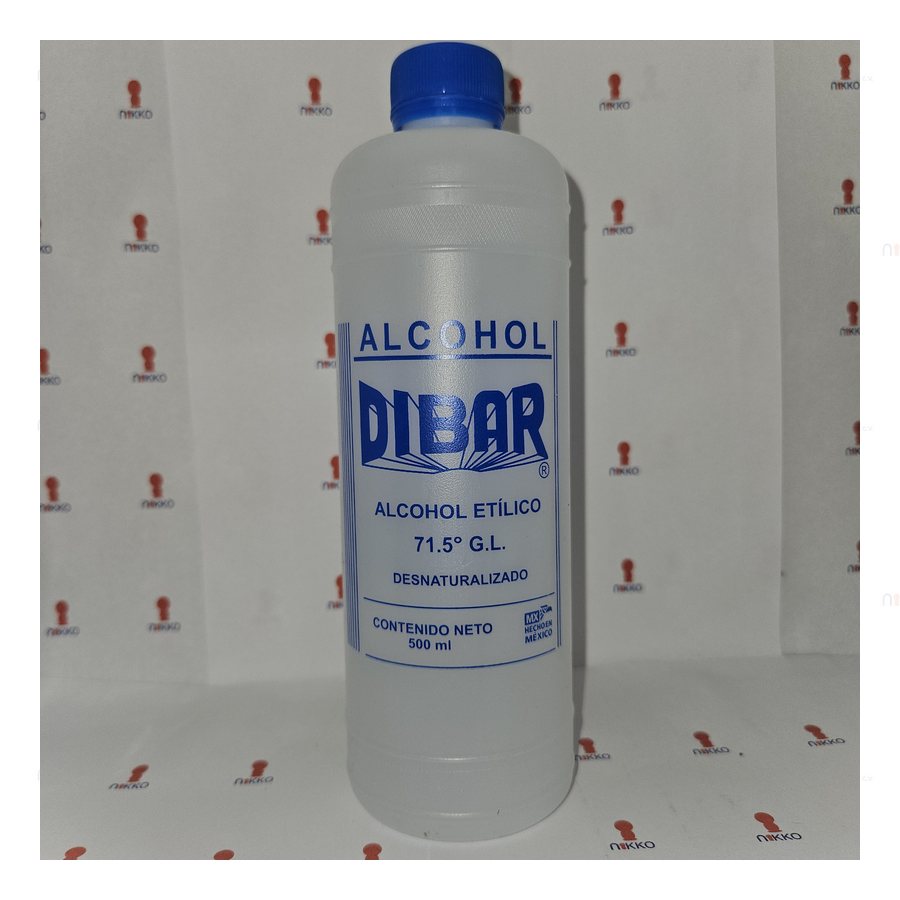 Alcohol desnaturalizado 500 ml DIBAR — referencia visual exact