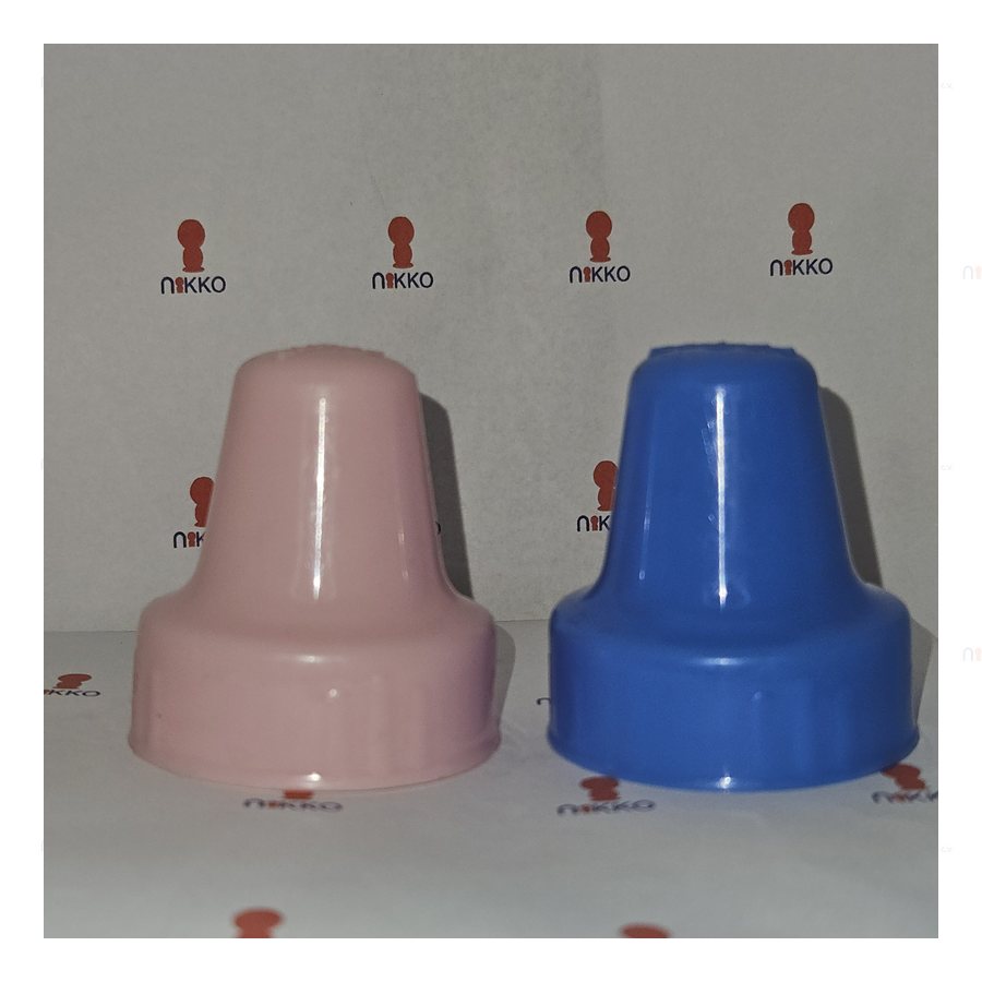 Capuchon para biberon azul y rosa Edigar — referencia visual exact