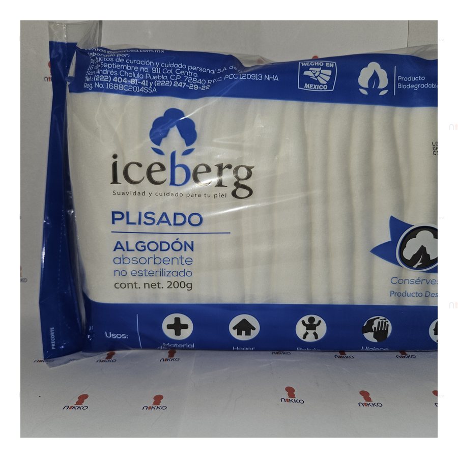 Algodón Plisado de 200Grs — referencia visual exact