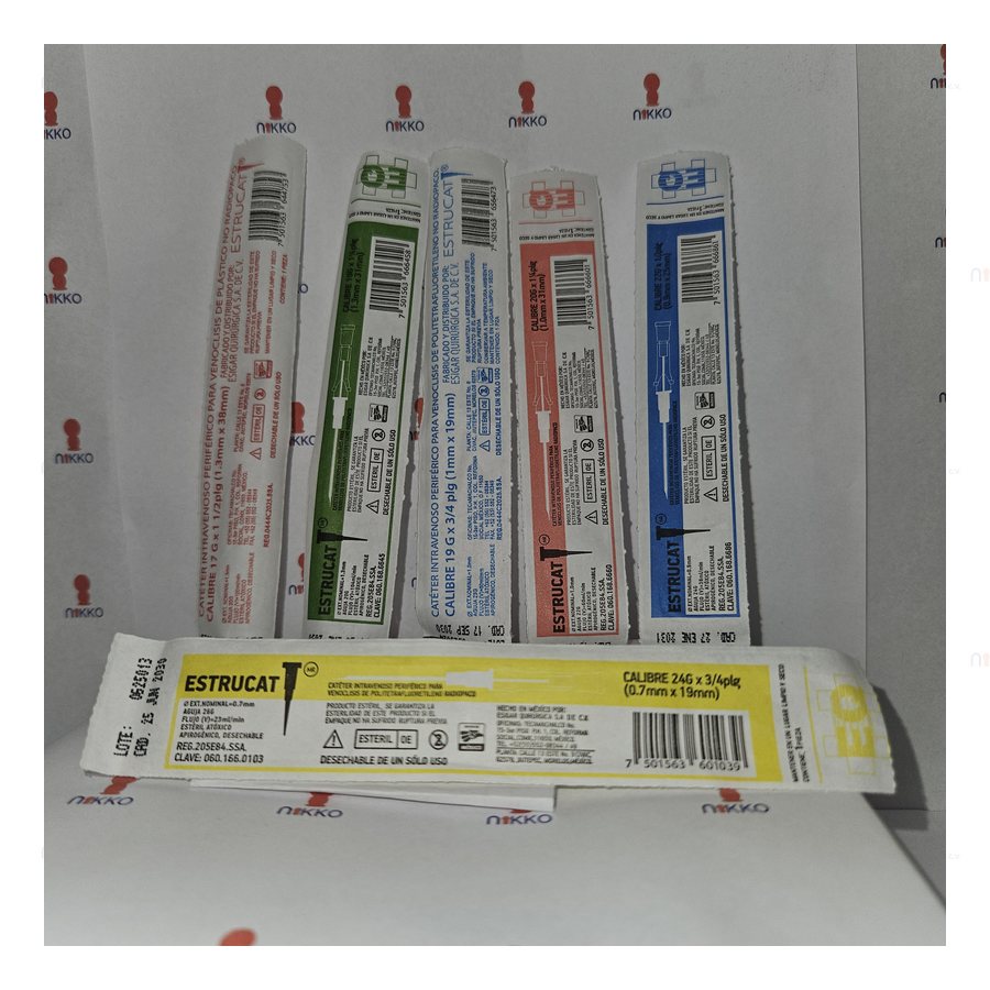 Cateter # 17, 18, 19, 20 , 22 Y 24 Estrucat — referencia visual exact