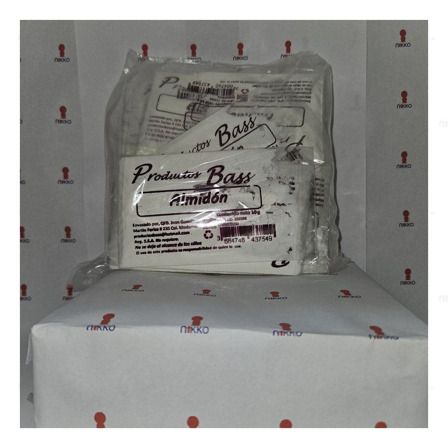 Almidon P. BASS 50 Sobres c/ 10 grs — referencia visual exact