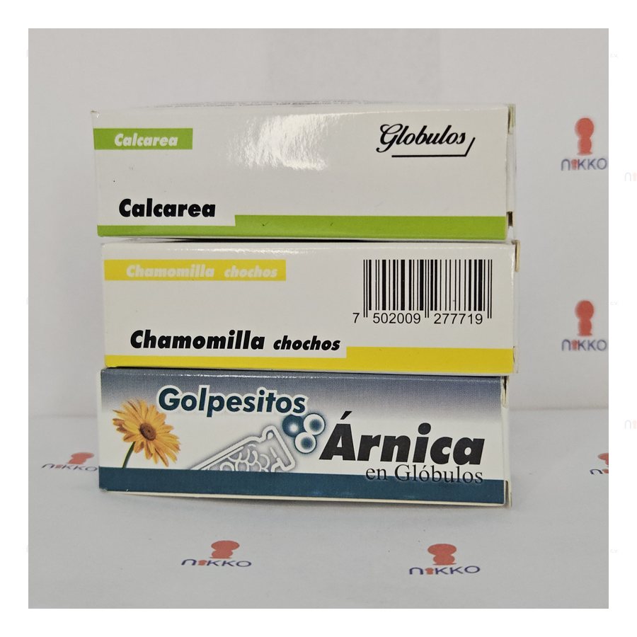 Chochos de Arnica, Calcarea y Chamomilla Economico — referencia visual exact