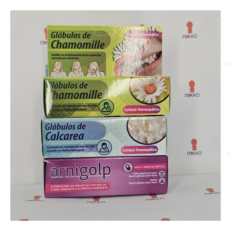 Chochos de Arnica, Calcarea y Chamomilla Arnigolp — referencia visual exact