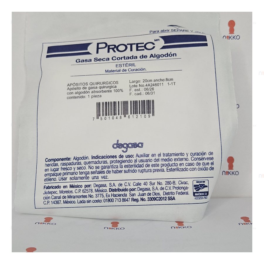 Aposito Quirurgico Protec — referencia visual exact