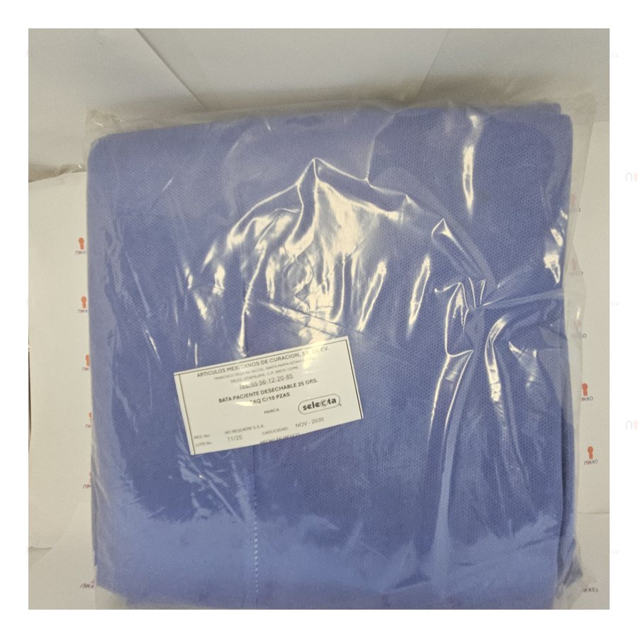 Bata para Paciente SMC Polipro c/10 pzas — referencia visual exact