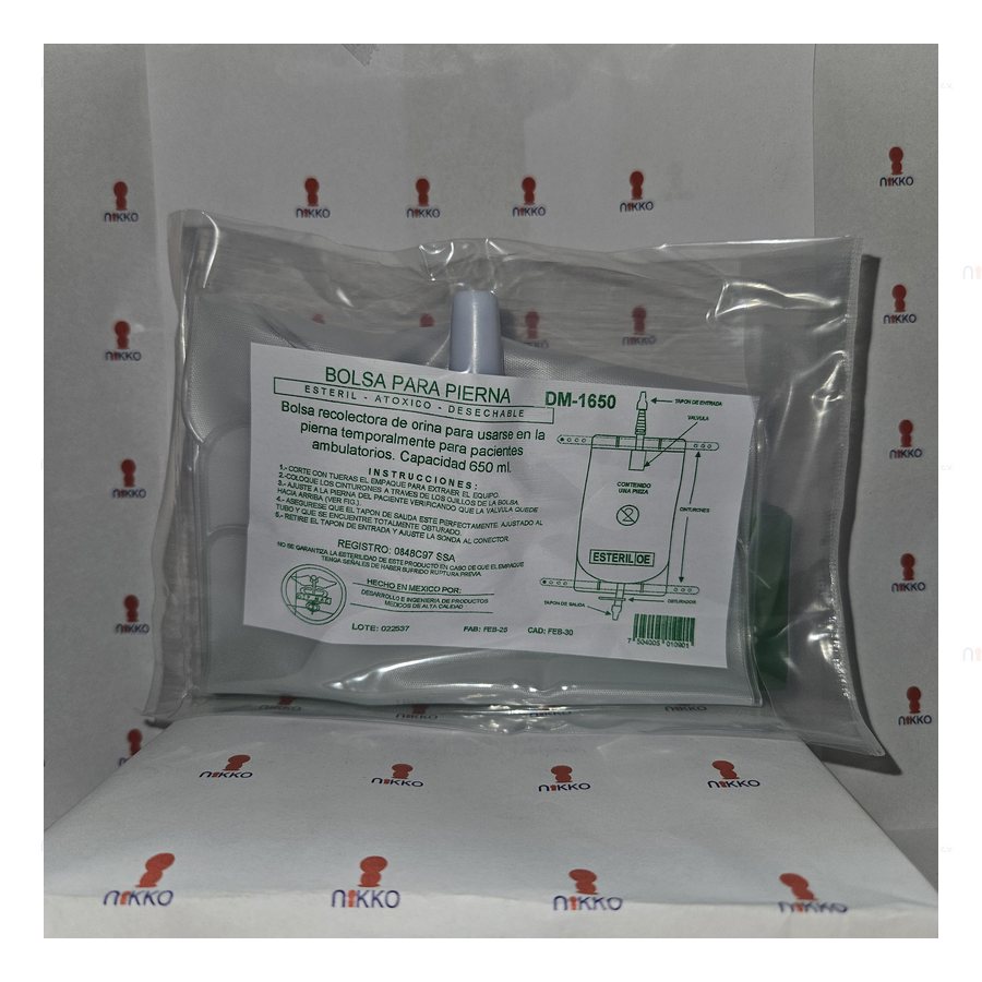 Bolsa Rec. Orina para pierna de 650 ml — referencia visual exact