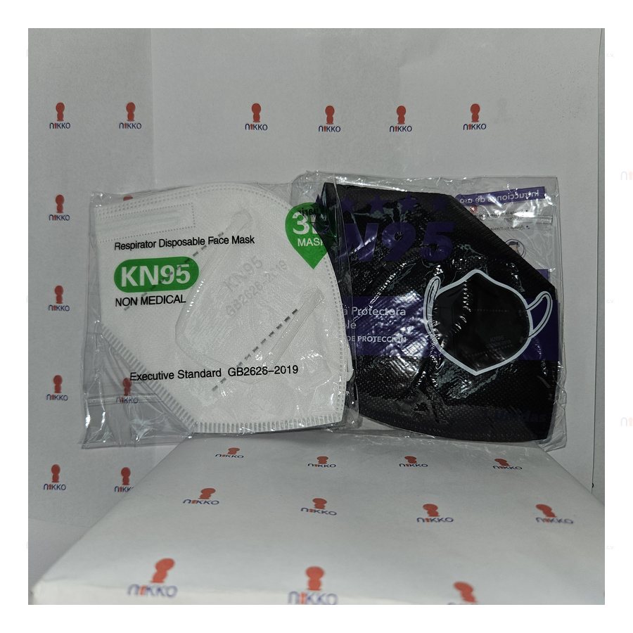 Cubreboca KN 95 Negro o Blanco — referencia visual exact