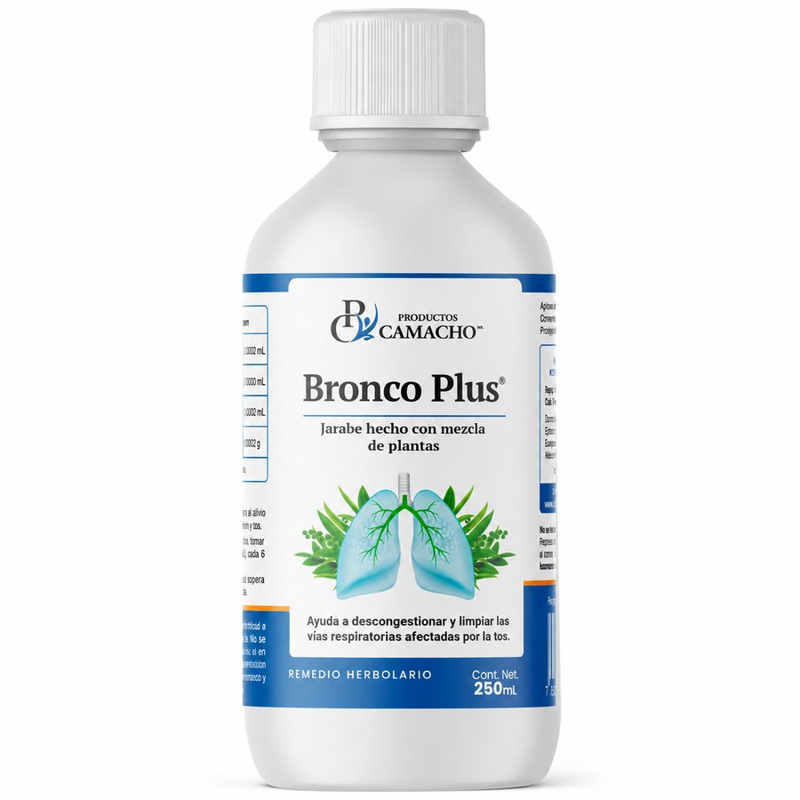 Jarabe Bronco Plus de 250 ml, C/ Propolium CAMACHO — referencia visual exact