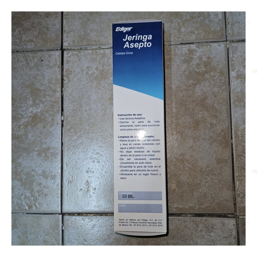 Jeringa Aseptica de 30 ml Edigar — referencia visual exact