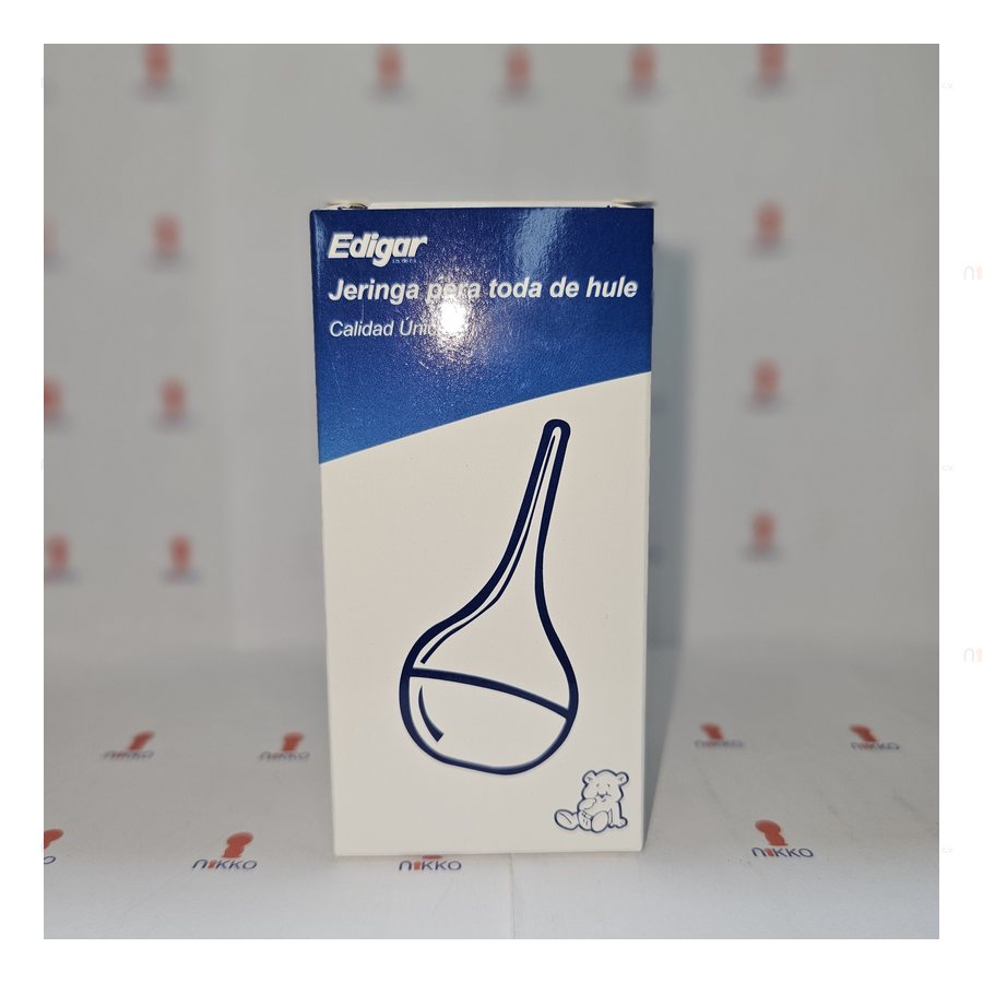 Jeringa pera del 2 en caja Edigar — referencia visual exact