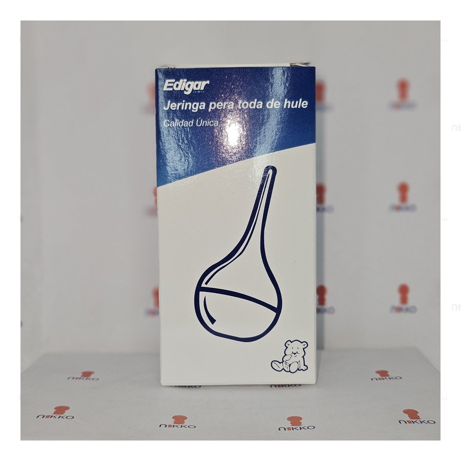 Jeringa pera del 5 en caja Edigar — referencia visual exact