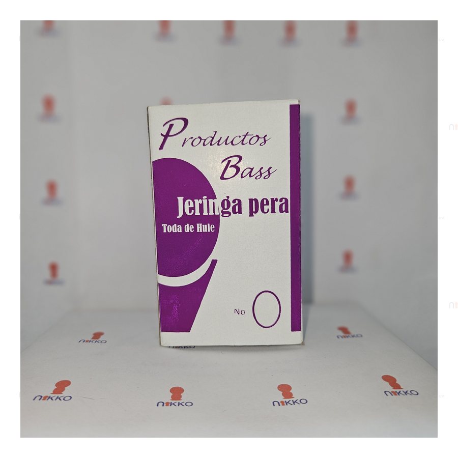 Jeringa pera toda de hule # 0 c/Caja P.BASS — referencia visual exact