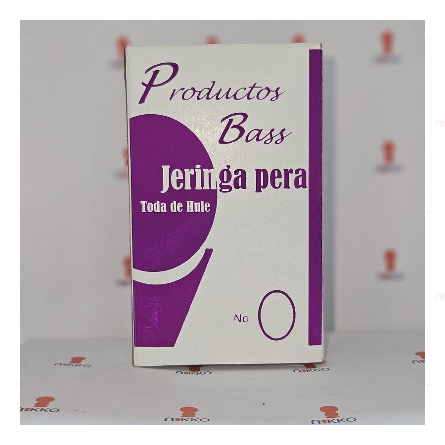 Jeringa pera toda de hule # 2 c/Caja P.BASS — referencia visual exact