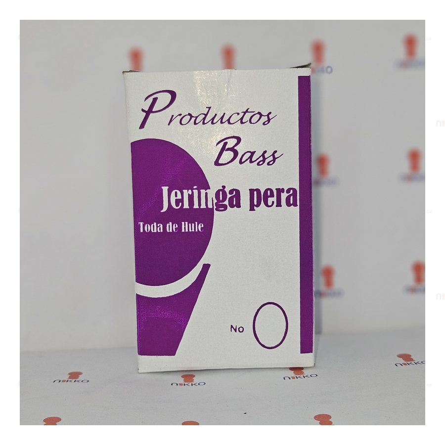 Jeringa pera toda de hule # 3 c/Caja P.BASS — referencia visual exact