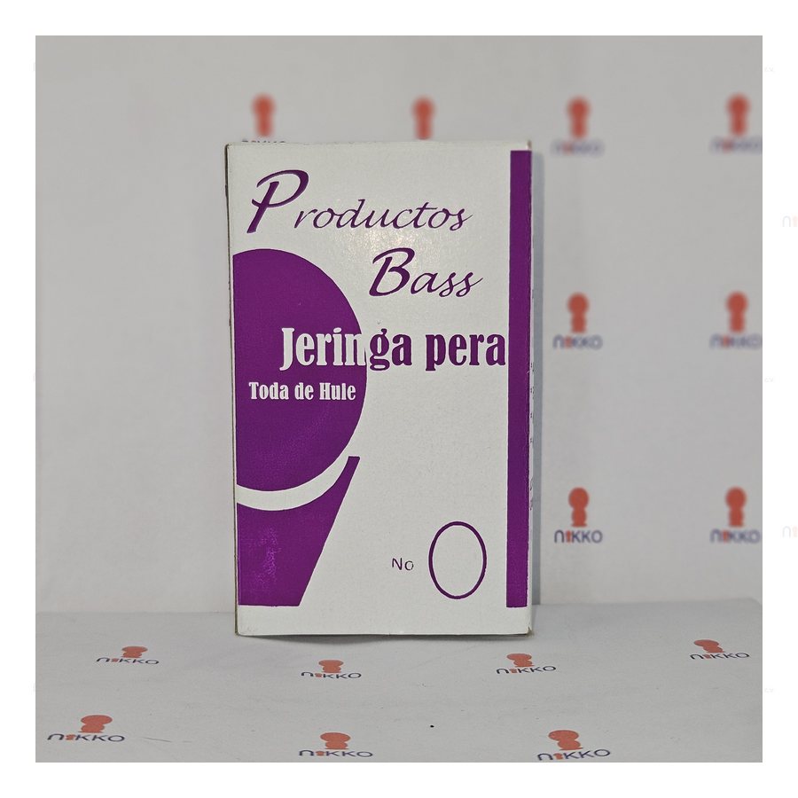 Jeringa pera toda de hule # 4 c/Caja P.BASS — referencia visual exact