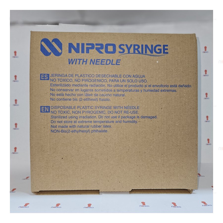 Jeringa NIPRO 3 Azul, Negra o Verde Caja c/100 — referencia visual exact