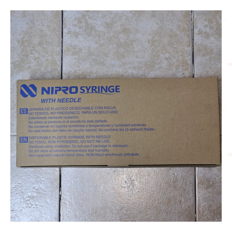Jeringa NIPRO 5 ml Negra o Verde Caja c/100 — referencia visual exact
