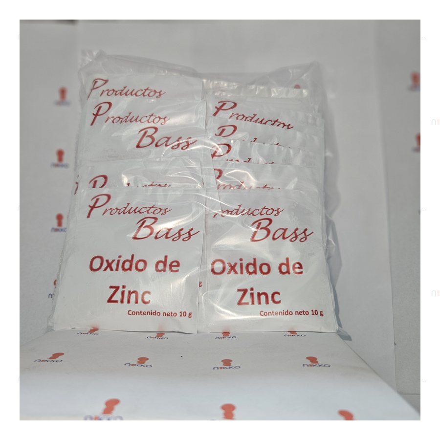 Oxido de Zinc 50 sobres c/ 10 grs — referencia visual exact