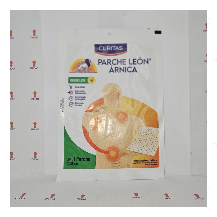 Parche Leon Arnica — referencia visual exact