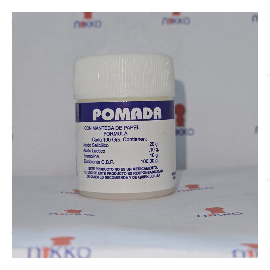Pomada con Manteca de Papel — referencia visual exact