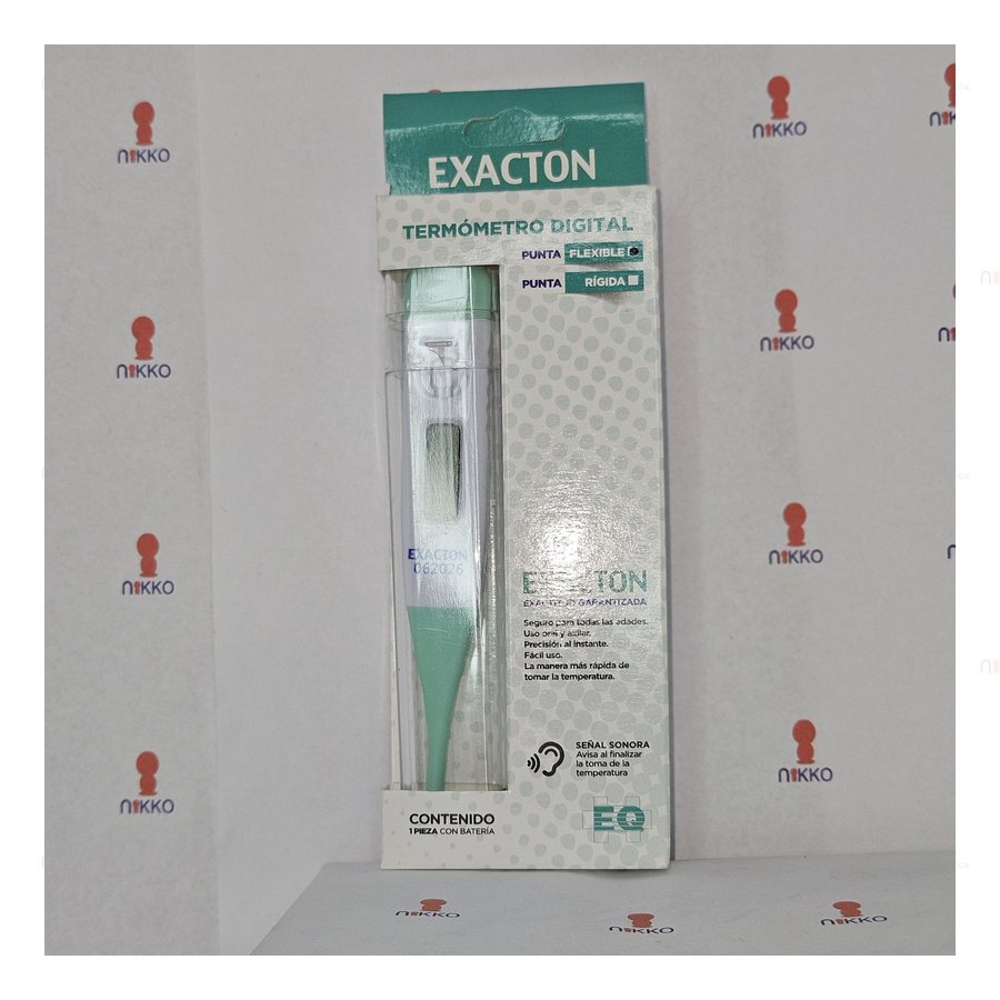Termometro Digital Exacton en blister — referencia visual exact