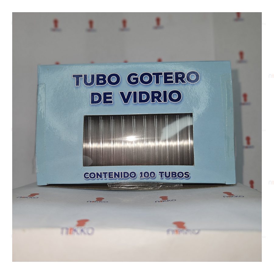 Tubo Gotero de vidrio — referencia visual exact