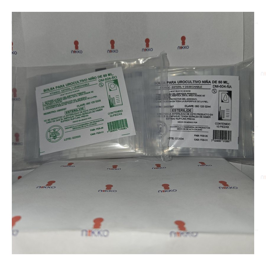 Recolector de Orina Infantil esteril — referencia visual exact