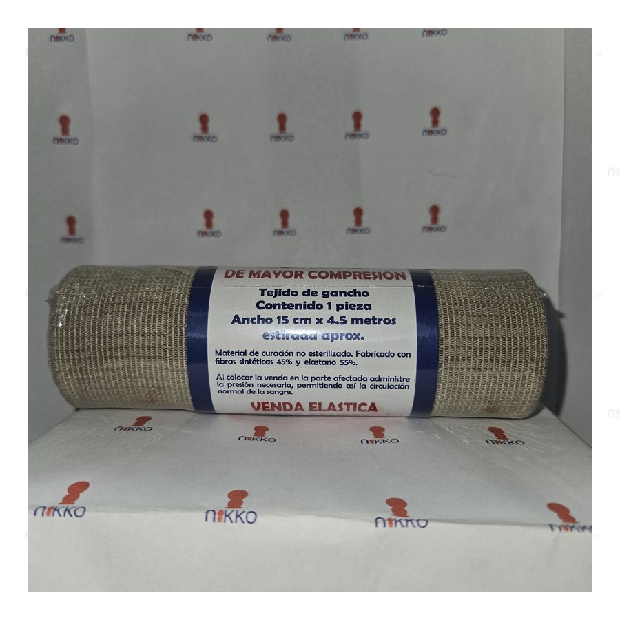 Venda mayor Compresion 15 cms x 4.5 Mts — referencia visual exact