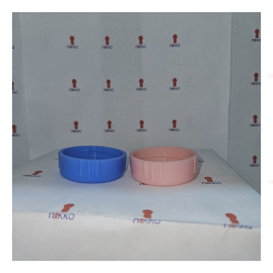 Tapa y ficha para biberon azul y rosa Edigar — referencia visual exact