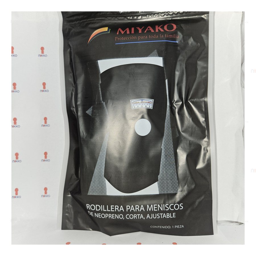 Rodillera Meniscos Corta Neopreno Ch, Md, Gd. — referencia visual exact