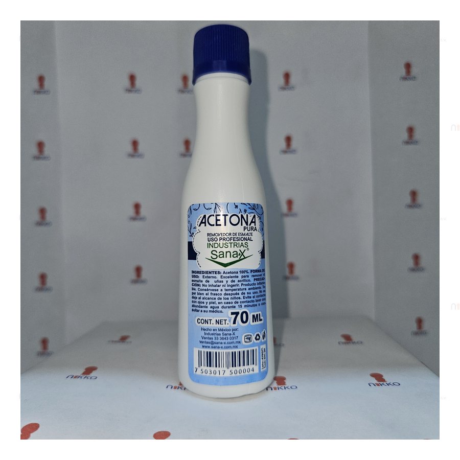 Acetona SANAX 70 ml. — referencia visual exact