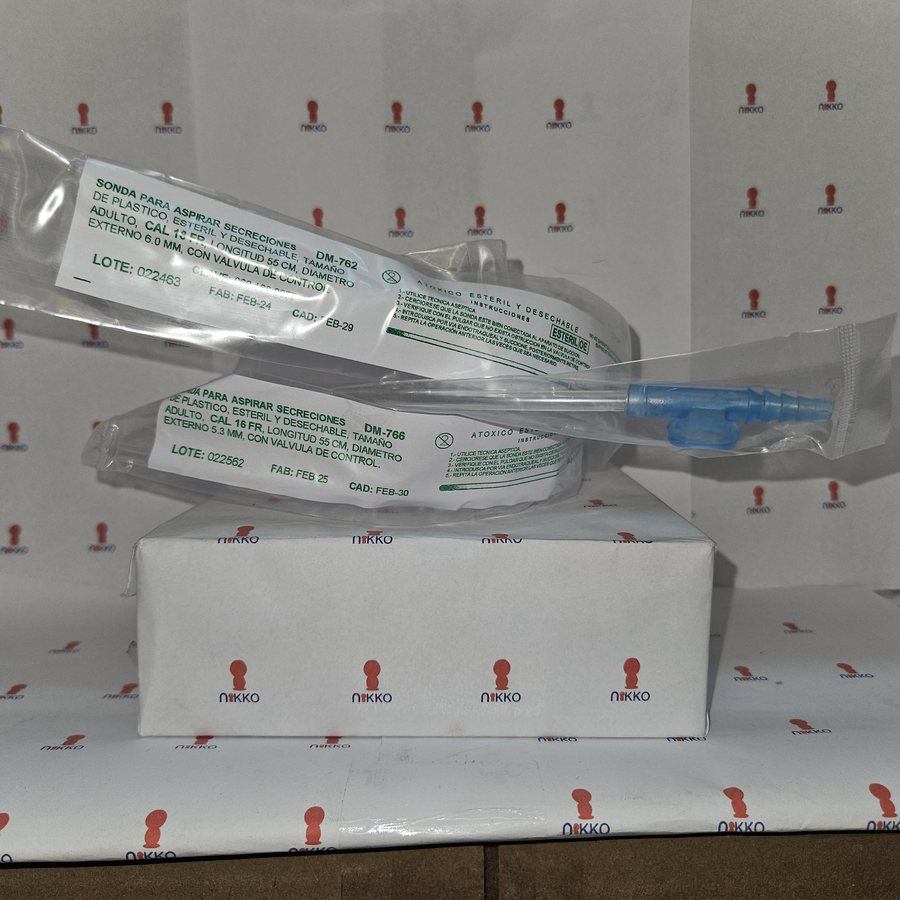 Sonda para aspirar Secreciones 16 FR Y 18 FR — referencia visual exact
