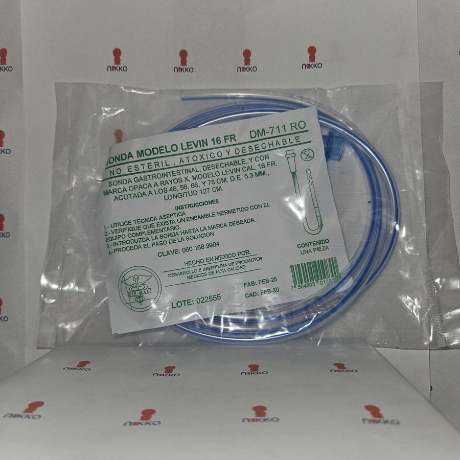 SONDA GASTROINTESTINAL LEVIN 16 FR RADIOPACA — referencia visual exact