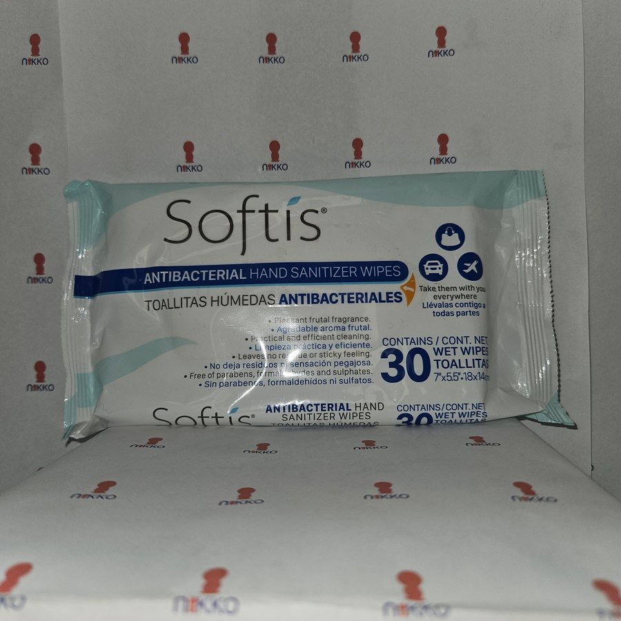 Toallitas Antibacterial Softis c/30 — referencia visual exact