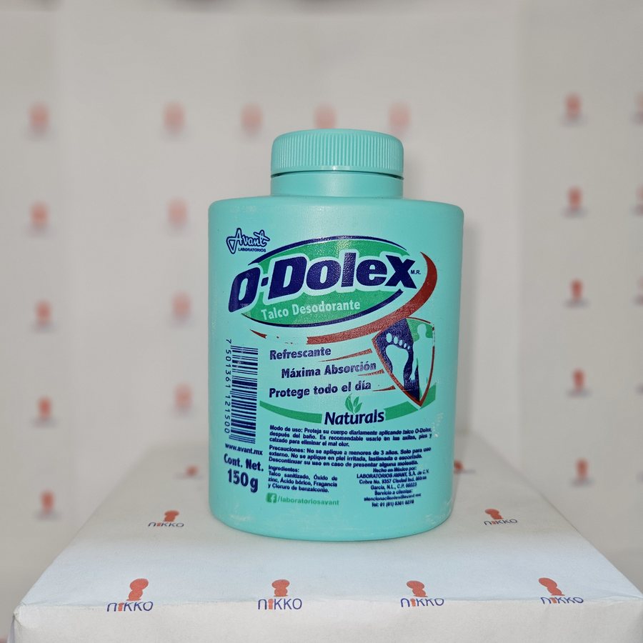 O-Dolex Talco Naturals 150 grs — referencia visual exact