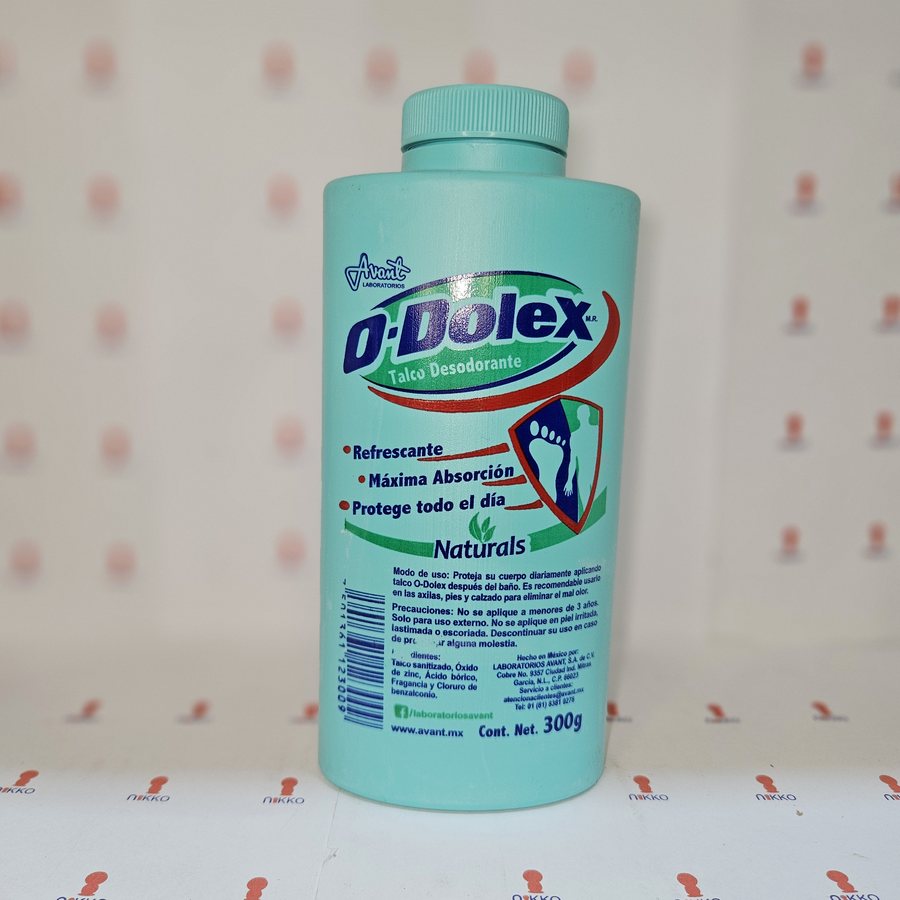 O-Dolex Talco Naturals 300 grs — referencia visual exact